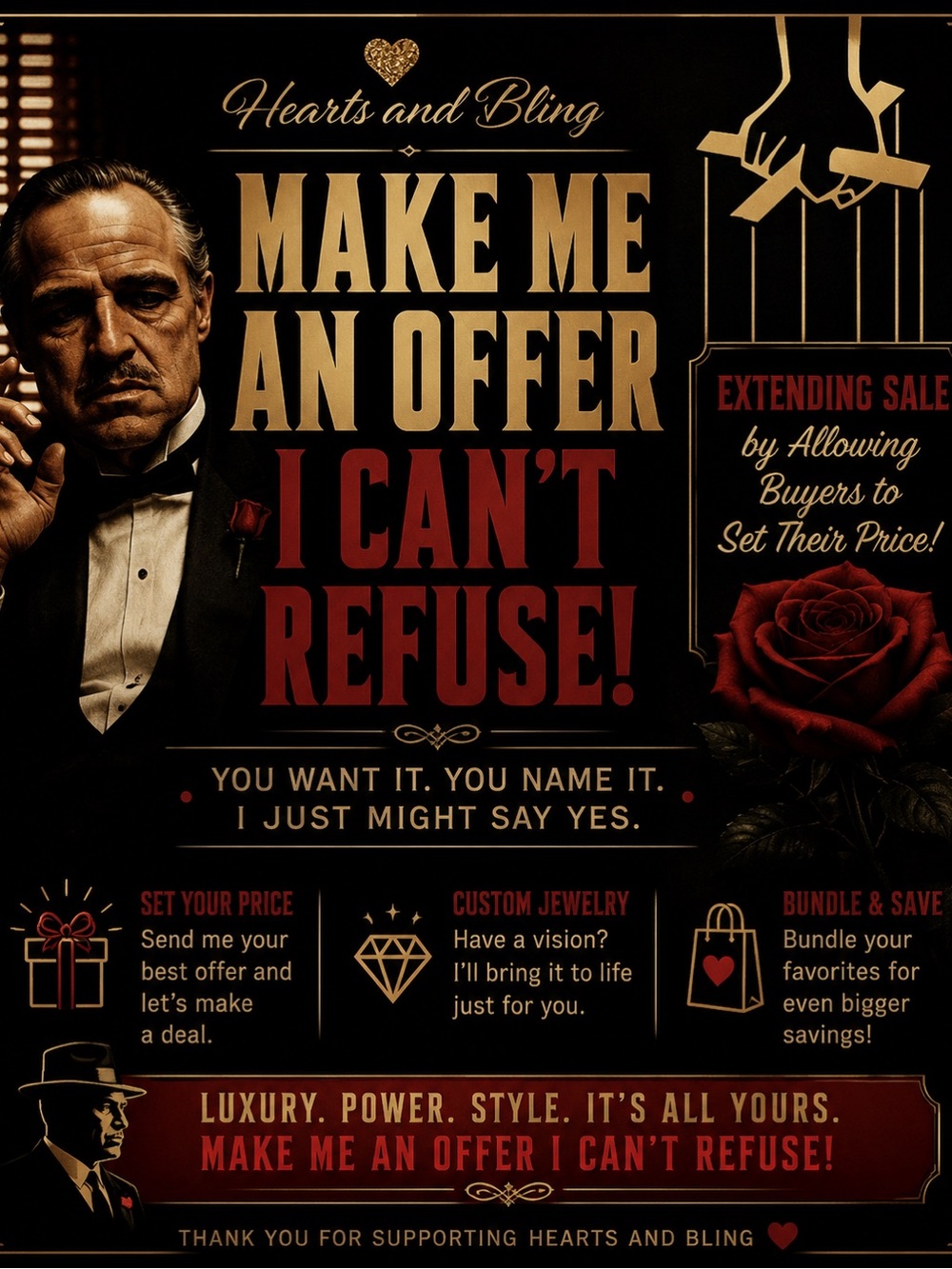 Make Me An Offer I Can't Refuse Poster - TRY ME!š - Picture 1 of 1